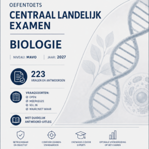 landelijk centraal eindexamen biologie mavo oefentoets 2027
