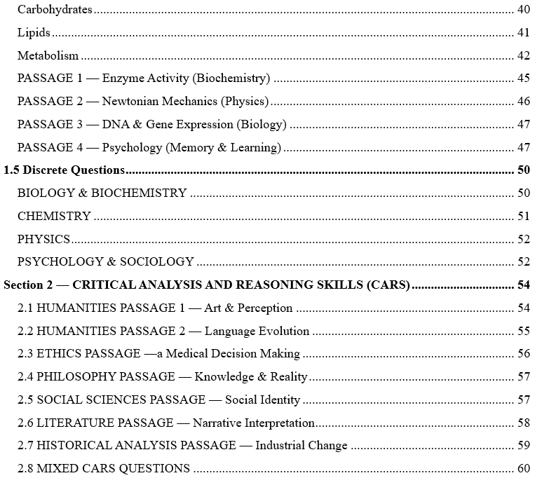 MCAT Practice Exam Medical College Admission Test 2026