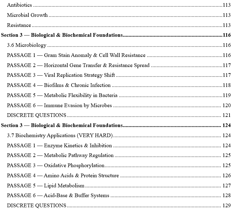 MCAT Practice Exam Medical College Admission Test 2026