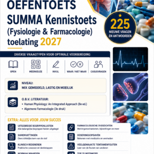 SUMMA Kennistoets 2027 fysiologie farmacologie toelating examen